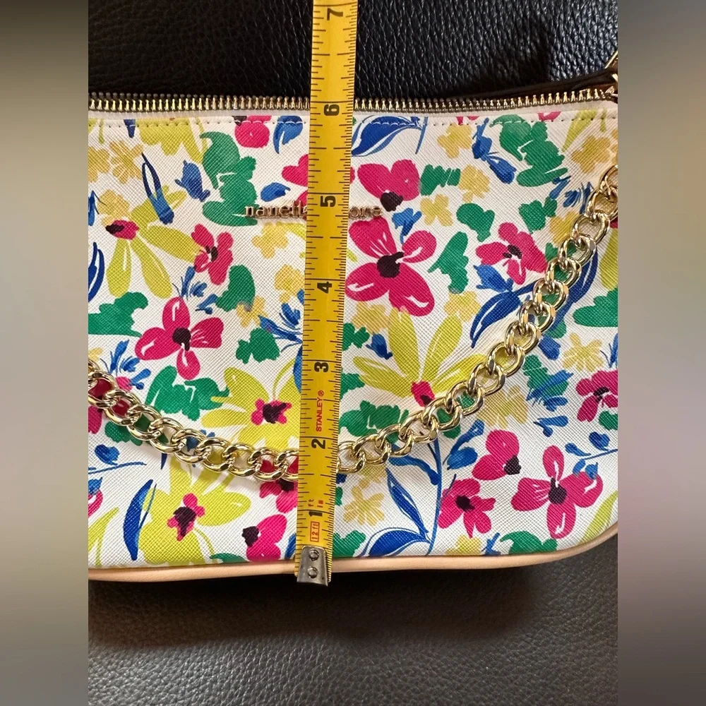 Nanette Lepore! Floral Shoulder Bag w/Chain- Tatianna Print - Picture 4 of 7